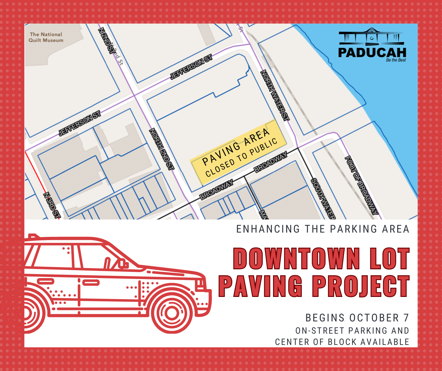 downtown lot paving map