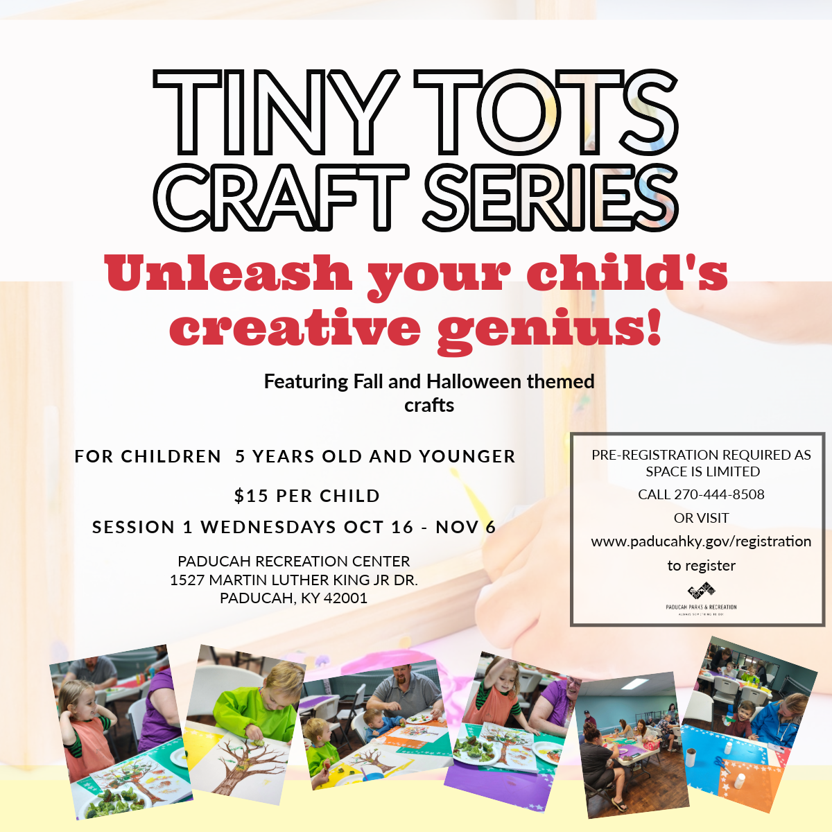 Tiny tots craft series graphic